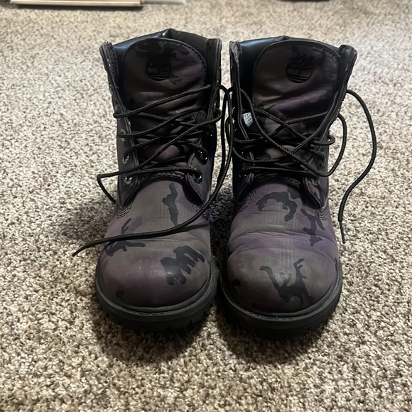 Purple Camo Timberland Boots - Picture 2 of 6